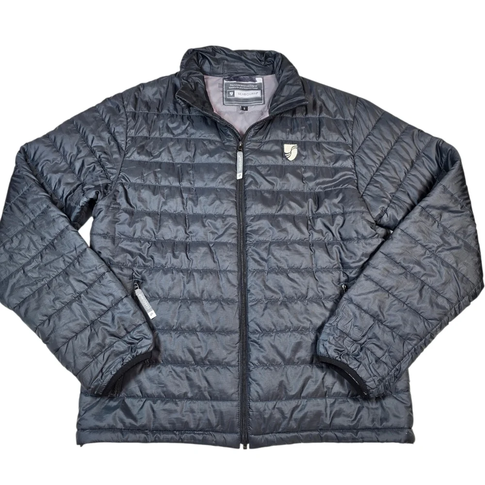 Seabourn Anarctica Voyage Nano Layer Outdoor Puffer Jacket Gray Men's Size Small